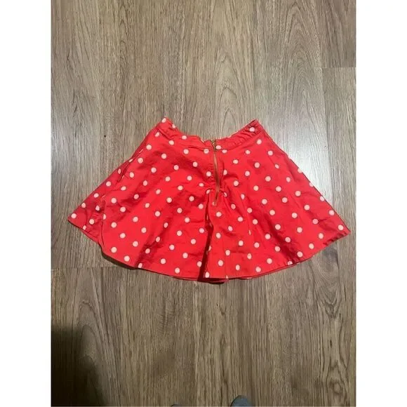 Kate Spade New York Girls Polka Dot Circle Skirt Red size 7Y - Picture 2 of 5